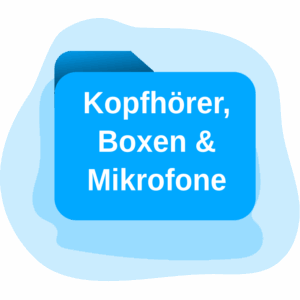 Kopfhörer, Boxen & Mikrofone